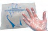 Gants cinq doigts en plastique